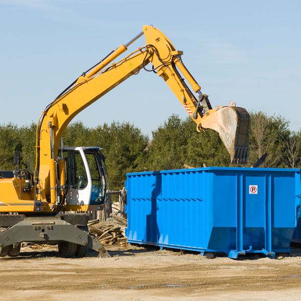 can i choose the location where the residential dumpster will be placed in Mason City Iowa